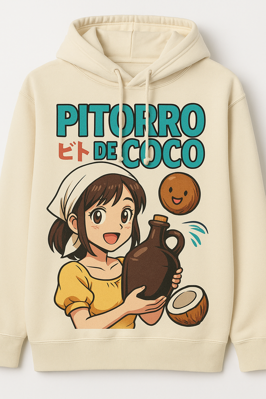 Pitorro de Coco Hoodie - Jibarita Anime